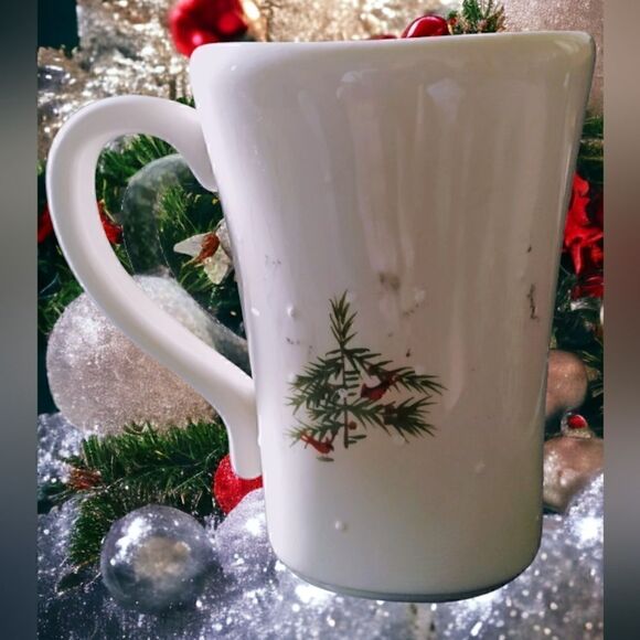 HALLMARK Glazed Ceramic Winter Scene MUG VINTAGE LARGE - Picture 7 of 12